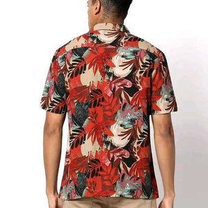 NETPLAY Leaf Printed Regular Fit Shirt.