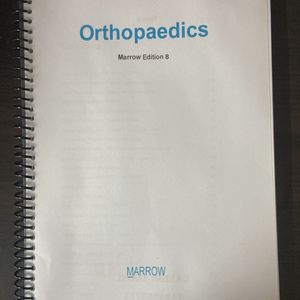 Orthopaedics Marrow Notes Edition 8