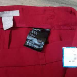 H&M Dark Red Trouser