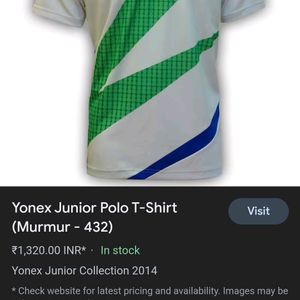 Yonex Junior Polo T-Shirt FOR MEN Sports Gym Running Activates