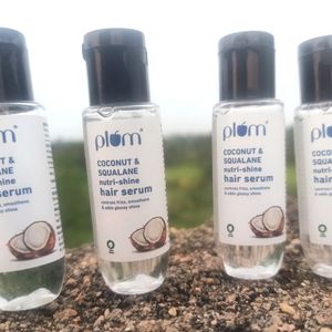 Plum✨Pack Of 4 😍 60ml Coconut Squalane Hair Serum