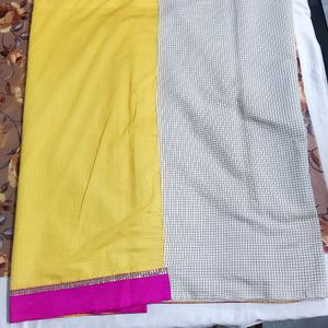 WOMEN DOUBLE SHADED SAREE