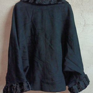 Women's Over Coat Black Premium