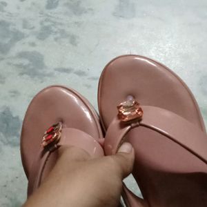 A Light Pink Coloured Sandal