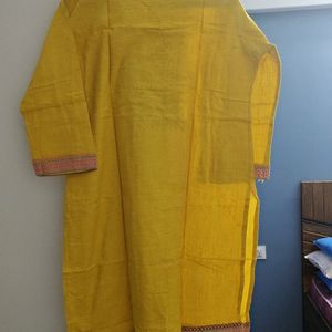 Negotiable Woman Mustard Straight Kurti