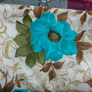 Beautiful Flower Painting Saree