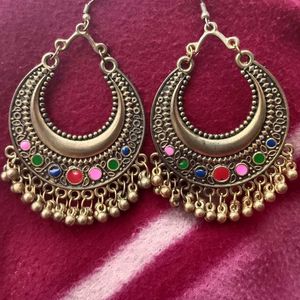 Hanging Chandbali Style Earrings