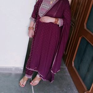 Trousers With Kurta And Dupatta