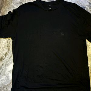 H&m Black Regular T Shirt