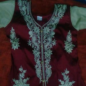 Maroon Colour Masthani/Ethnic Wear/Long Gown