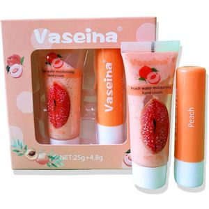 Lip Balm and Hand Cream Set | Peach 🍑