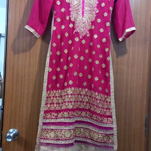 Pink Heavy Kurta