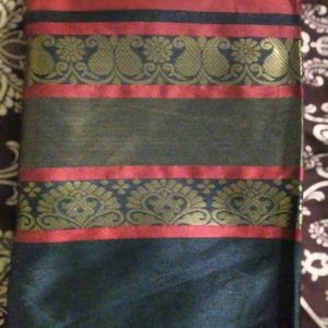 New Saree With Unstitched Blouse