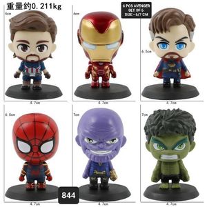 Marvel Avengers 6 Pcs Set Small Miniatures