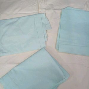 Blue Double Bedsheet With 2 Pillow Cover