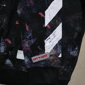 OFF-WHITE Galaxy Brushed Print Sweatshirt 'Black'