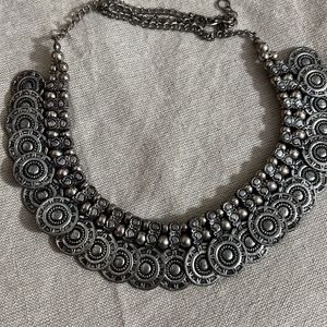 Oxidised Silver Necklace