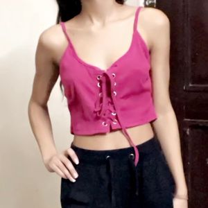 Cute Pink Top Small To Medium Size