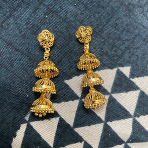 Gold Plated Jumki For Woman’s