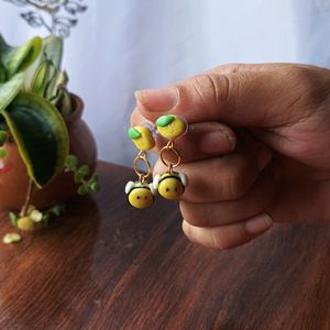 Lemon Bee Earrings/studs