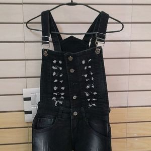 Black Woman Dungaree