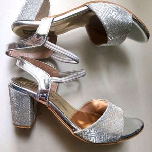 Silver Party Heels