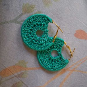 Crochet Hoop Earrings