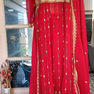 Designer Suits With Beautiful Stone And Zari Work