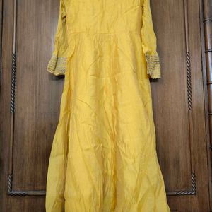 Mustard Anarkali