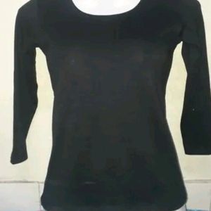 Black Fitted Inner Top