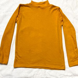 New High Neck Mustard Top