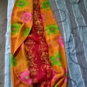 Saree With Beautiful Flower 🌺🌹