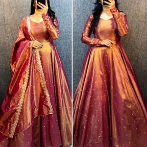 banarasi tissue silk anarkali❤️🫶