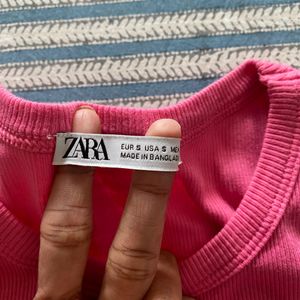 ZARA Pink Crop Top