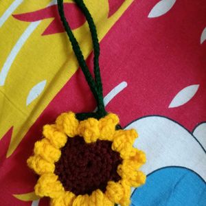 Crochet Sunflower Bagcharm 🌻