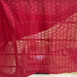 Maroon ,pink Hakoba Cotton Fabric