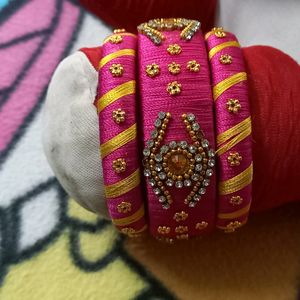 Silk Thread Bangles Combo