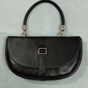 Genuine Leather Womens Sadle Moon Handbags