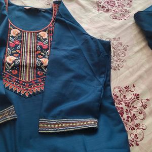 Partywear kurta With Bottomwear And Duppatta