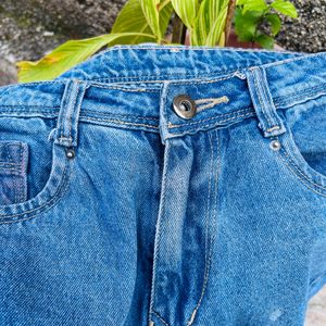 High Waist Denim Short For Women