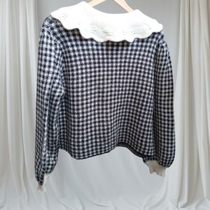 Gingham Cardigan