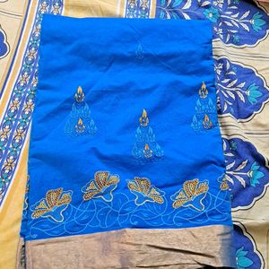 Cotton Saree Without Blouse