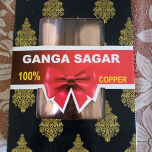 💯🆕Ganga Sagar Copper Bottle And Glass Set