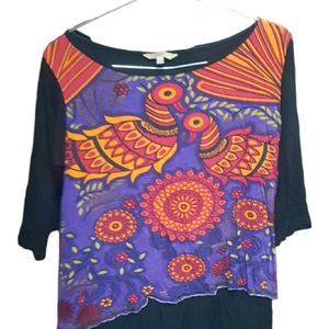 Peacock Design Top