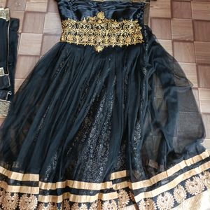 Black Heavy Party Wear Gown