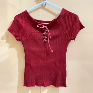 Maroon Top