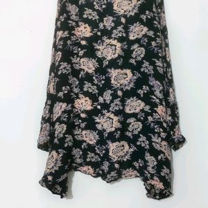 Navy Blue Floral Shrug