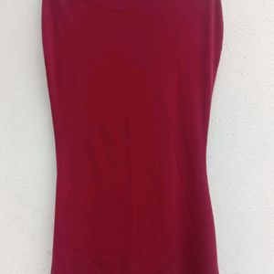 New Maroon Saree Shapewear With Side Slit