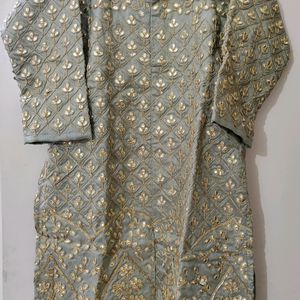 Short Festive Kurta With Dupatta