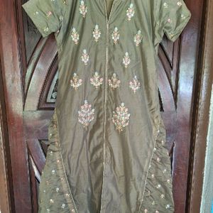 Grey Anarkali Kurta